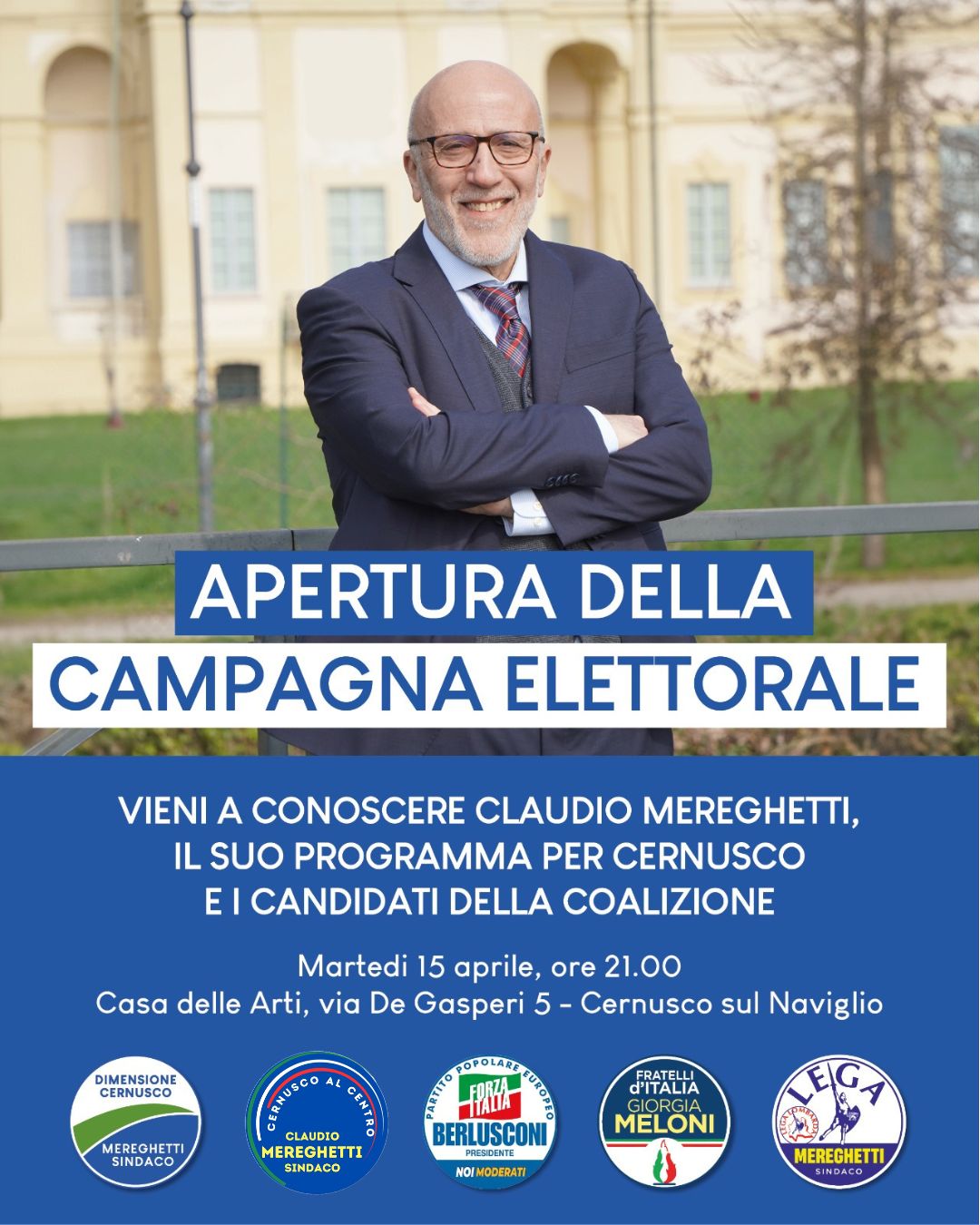 Martedì 15 Aprile, apertura della Campagna Elettorale
